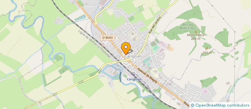 localisation de l'entreprise PARAMEDICALE D'YVOIS  TETAIGNE