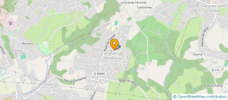 localisation de l'entreprise PARAMEDICALE GONFREVILLE  CARIGNAN-DE-BORDEAUX