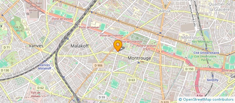 localisation de l'entreprise PARAMEIDERS  MONTROUGE
