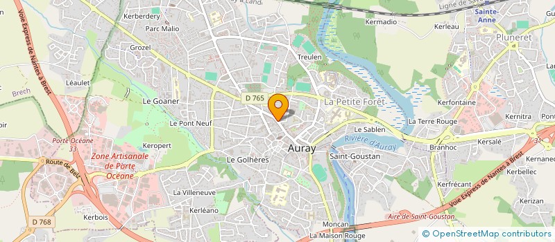localisation de l'entreprise PARAMIC à AURAY
