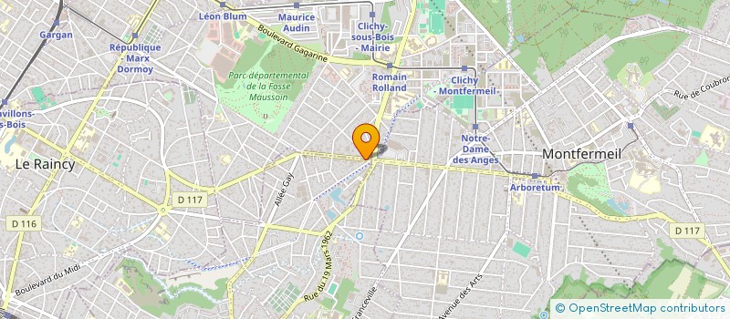 localisation de l'entreprise PARAMY à GAGNY