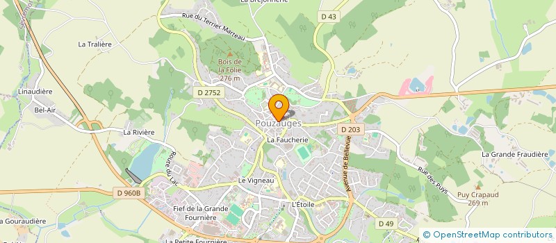 localisation de l'entreprise PARAMY à POUZAUGES