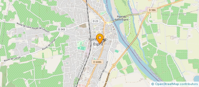 localisation de l'entreprise PARANS DE LA TOUR  SAINT-JUST-D'ARDECHE