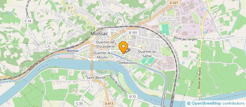 localisation de l'entreprise PARANT  MOISSAC