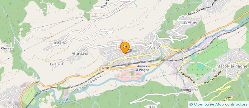 localisation de l'entreprise PARAPENTE CLUB DE HAUTE TARENTAISE  BOURG-SAINT-MAURICE