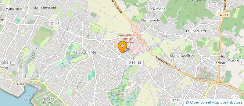 localisation de l'entreprise PARAPHARMALIN  VAUX-SUR-MER