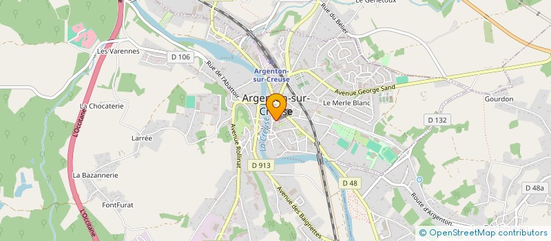 localisation de l'entreprise PARASITE ANTISEPTIQ' à ARGENTON-SUR-CREUSE