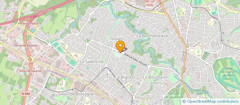 localisation de l'entreprise PARASITECK à ORVAULT