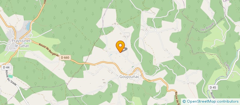 localisation de l'entreprise PARAT  GOUJOUNAC