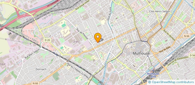 localisation de l'entreprise PARAVISIO  MULHOUSE