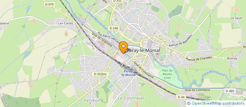 localisation de l'entreprise PARAY CERAMIQUES à PARAY-LE-MONIAL