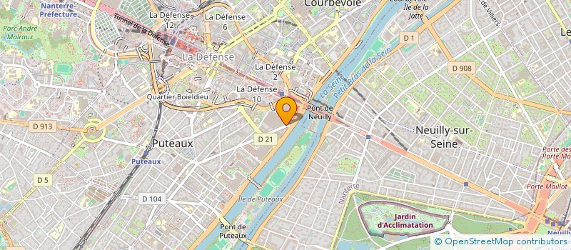 localisation de l'entreprise PARAY CONSEILS ENTREPRISES  PUTEAUX