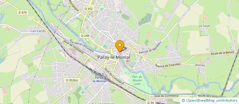 localisation de l'entreprise PARAY OPTIQUE  PARAY-LE-MONIAL