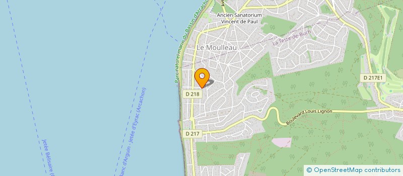 localisation de l'entreprise PARAYRE à LA TESTE-DE-BUCH