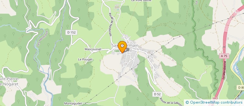 localisation de l'entreprise PARAYRE TTP  SAINT-PIERRE-DE-NOGARET