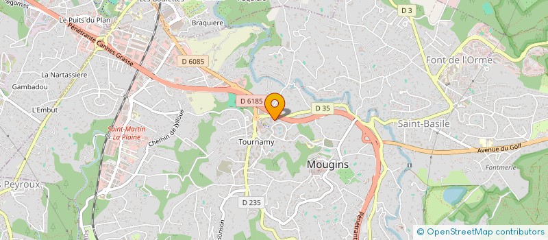 localisation de l'entreprise PARAZUR  MOUGINS