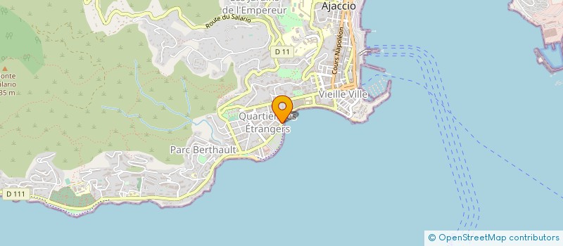 localisation de l'entreprise PARBA à AJACCIO