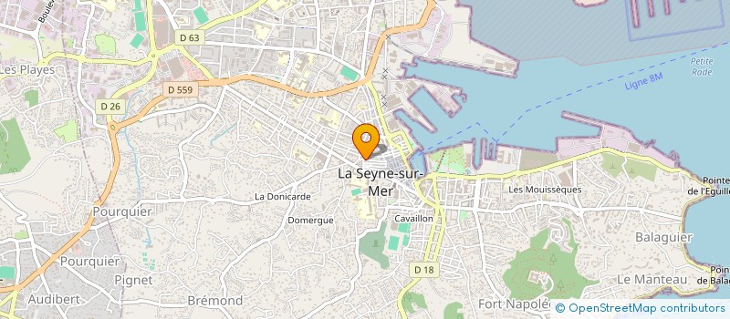 localisation de l'entreprise PARBANA à LA SEYNE-SUR-MER