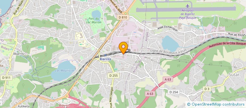 localisation de l'entreprise PARBAX OPTIQUE à BIARRITZ