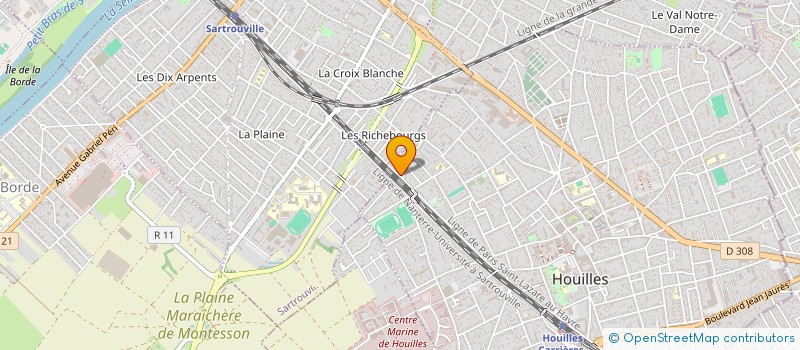 localisation de l'entreprise PARBHU  HOUILLES