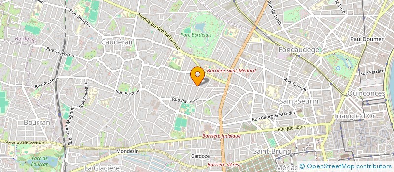 localisation de l'entreprise PARC  BORDEAUX