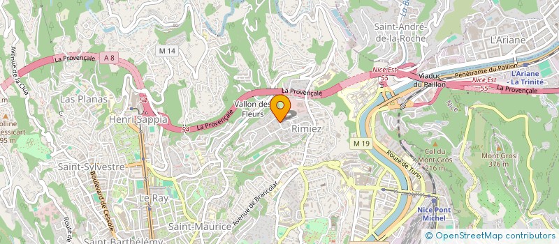 localisation de l'entreprise PARC AGENA  NICE