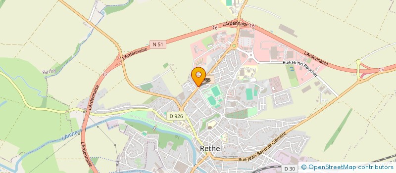 localisation de l'entreprise PARC AGRIVOLTAIQUEDE PASSY-MARIZY  RETHEL