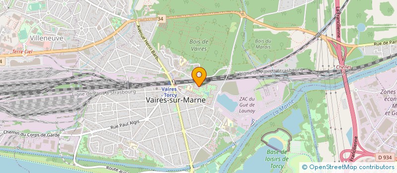 localisation de l'entreprise PARC AULNAY LES CHENES VAIRES SUR MARNE à VAIRES-SUR-MARNE
