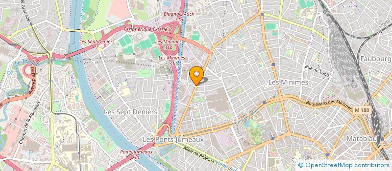 localisation de l'entreprise PARC AUTO à TOULOUSE
