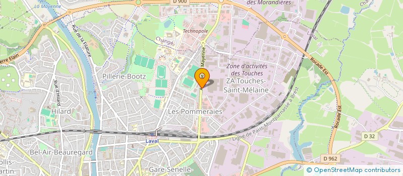 localisation de l'entreprise PARC AUTO 53 à LAVAL