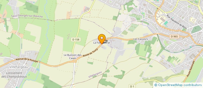 localisation de l'entreprise PARC-AUTO  VILLEFARGEAU