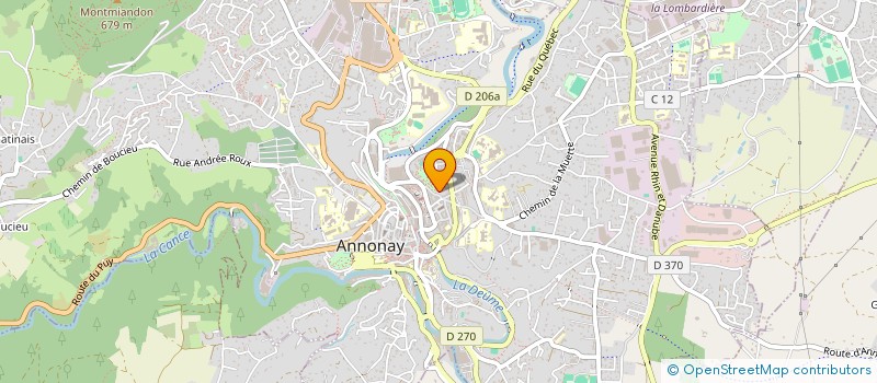 localisation de l'entreprise PARC AUTO RECLUSIERE à ANNONAY