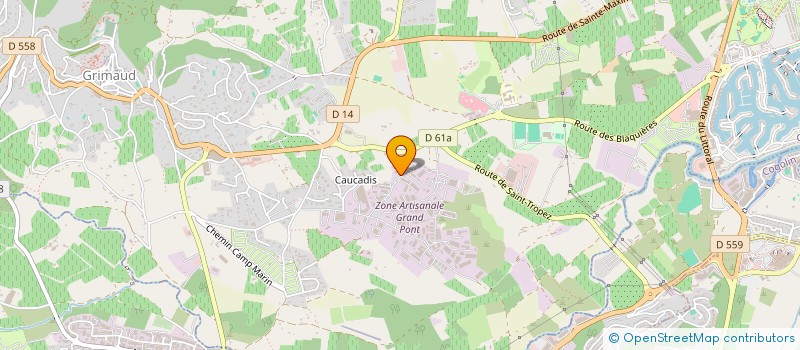 localisation de l'entreprise PARC AUTO TONY MECA SPEED  GRIMAUD