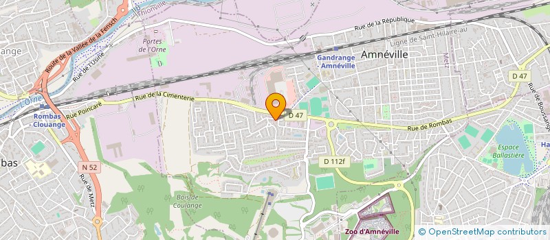 localisation de l'entreprise PARC BELLE FONTAINE  AMNEVILLE