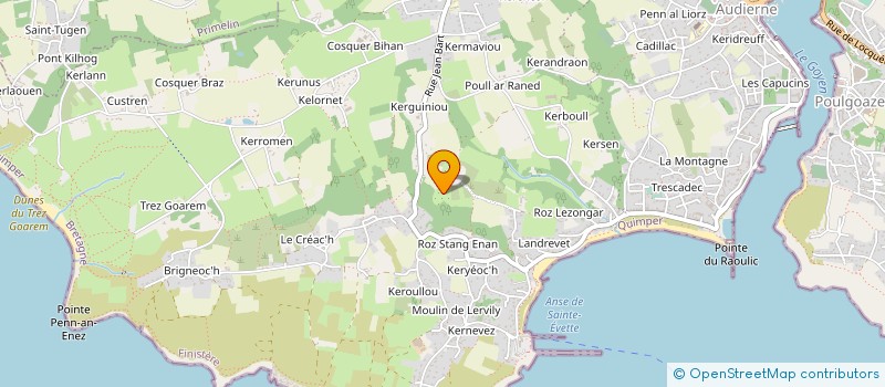 localisation de l'entreprise PARC BOTANIQUE AR-PAERON  AUDIERNE