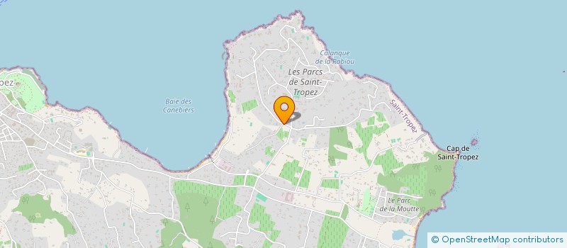 localisation de l'entreprise PARC CANEBIERS à SAINT-TROPEZ