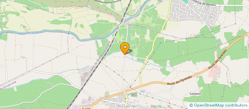 localisation de l'entreprise PARC CULTUREL DU BITERROIS  BEZIERS