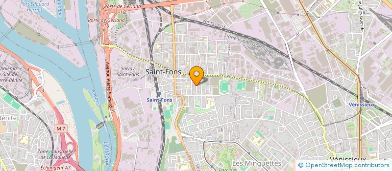 localisation de l'entreprise PARC D'AFFAIRES ALBERT THOMAS  SAINT-FONS