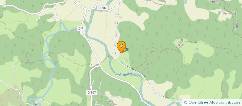 localisation de l'entreprise PARC DE CHASSE DU BOIS DE LA ROSE  LAGARDE