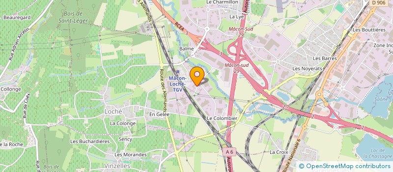 localisation de l'entreprise PARC DE JEUX MACONNAIS  MACON