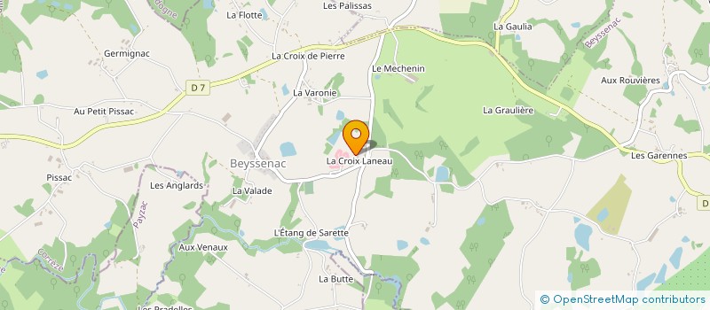 localisation de l'entreprise PARC DE L ANNEAU  BEYSSENAC