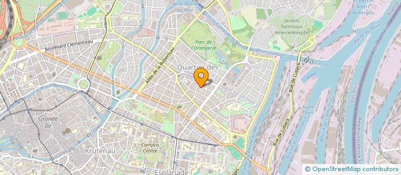 localisation de l'entreprise PARC DE L'ORANGERIE  STRASBOURG