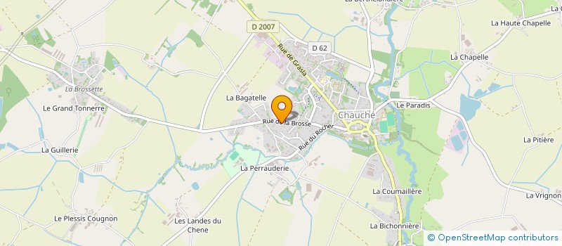 localisation de l'entreprise PARC DE LA BROSSE  CHAUCHE