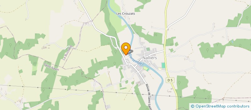 localisation de l'entreprise PARC DE LA GARTEMPE  NALLIERS