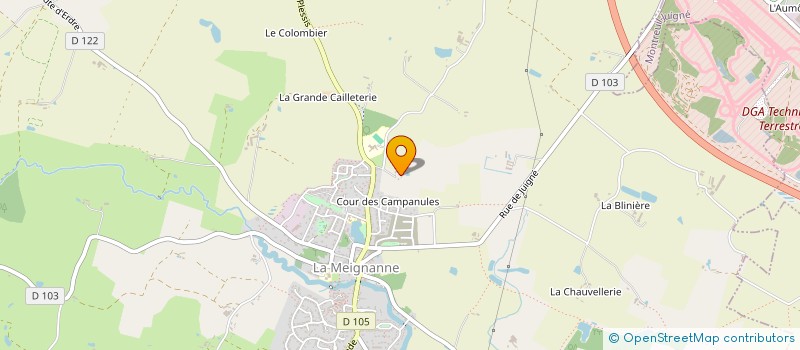 localisation de l'entreprise PARC DE LA MAUNY à LONGUENEE-EN-ANJOU
