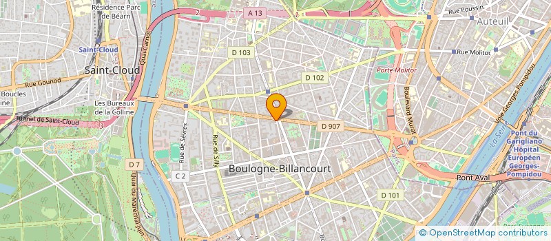 localisation de l'entreprise PARC DE LA REINE à BOULOGNE-BILLANCOURT