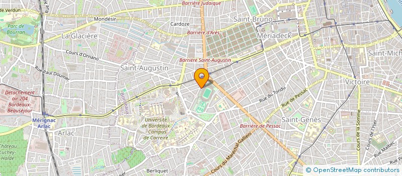 localisation de l'entreprise PARC DE LESCURE  BORDEAUX