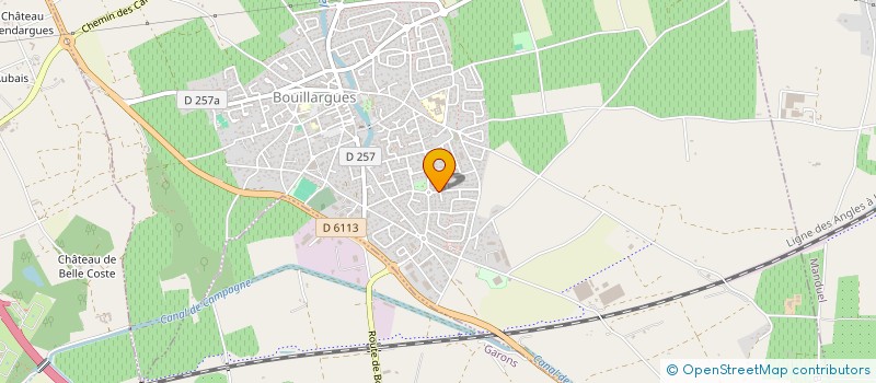 localisation de l'entreprise PARC DELTA  BOUILLARGUES