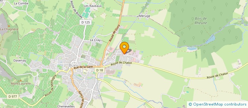 localisation de l'entreprise PARC DES FOSSES  BUXY