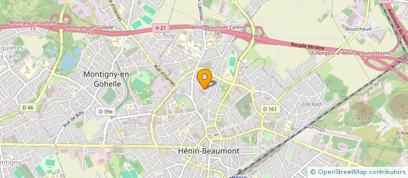 localisation de l'entreprise PARC DES ILES SAJ à HENIN-BEAUMONT